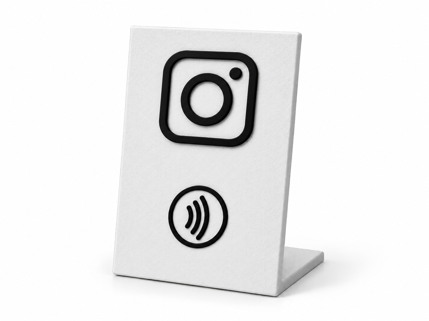 Placa NFC Instagram branco dos fornecedores que eu utilizo para comprar minhas placas NFC